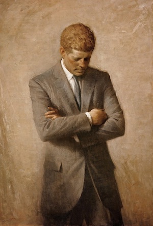 Aaron Shikler. Porträt John F. Kennedy. 1970. Öl / Leinwand. 127 x 86,3cm