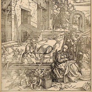 Albrecht Dürer . Der Aufenthalt in Ägypten . um 1504 . Holzschnitt . ca. 30 x 22 cm