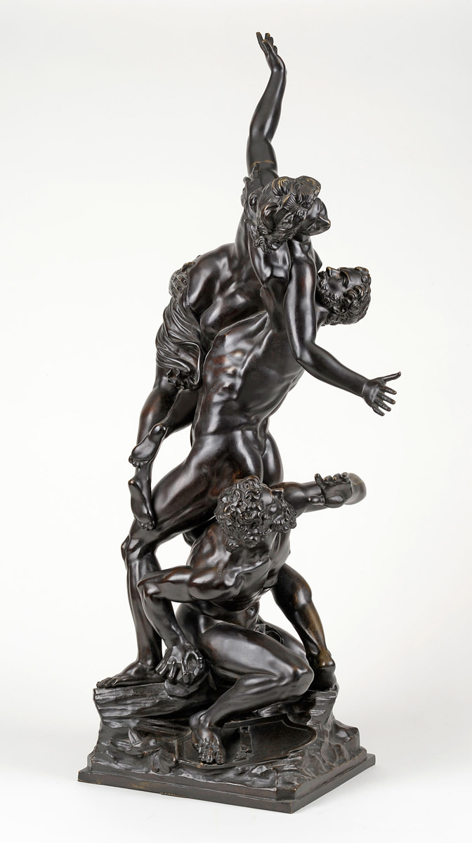 Giambologna . Der Raub der Sabinerinnen . Bronze . 1830 . Höhe 91 cm