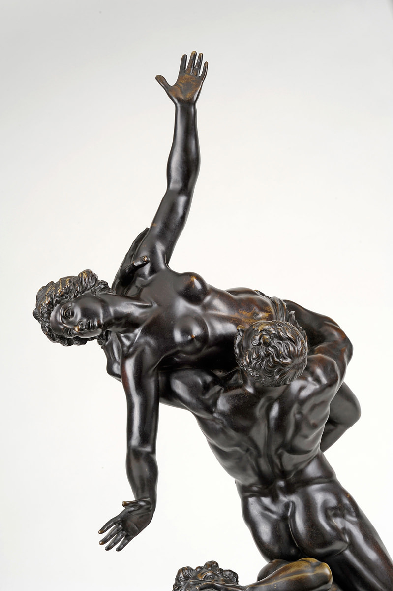 Giambologna . Der Raub der Sabinerinnen . Bronze . 1830 . Höhe 91 cm