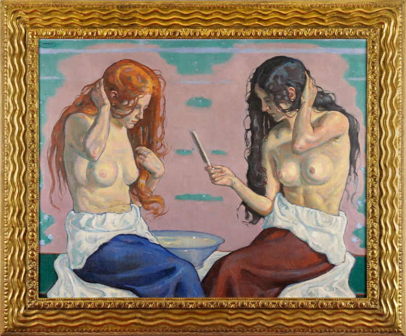 Eugen Meyer-Belart . Der Morgen . 1915 . Öl /Leinwand . 92,5 x 116 cm
