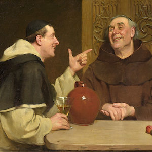 Victor Marais-Milton. Ein gutes Glas Wein. Öl / Leinwand. 62 x 78cm