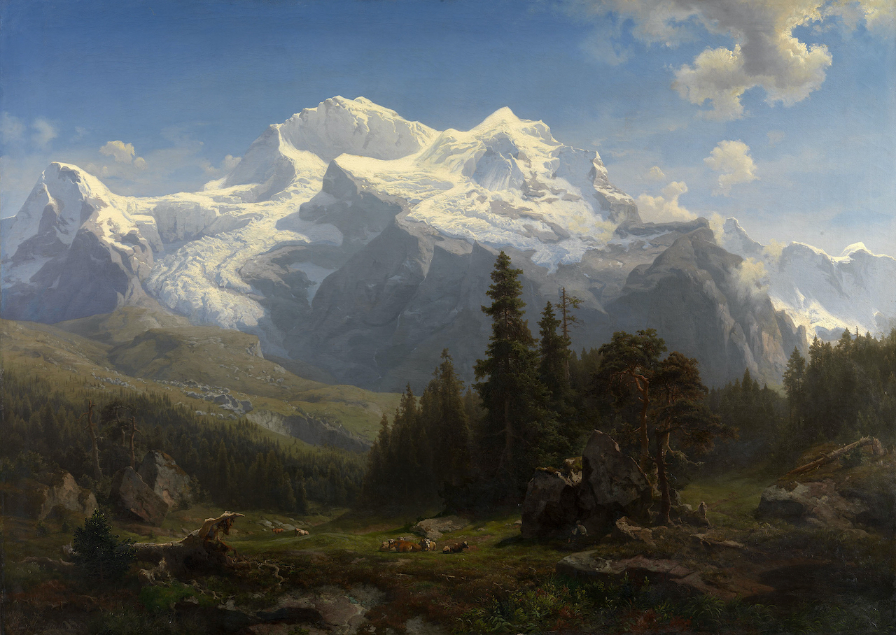 August Becker. Jungfrau. 1853. Öl / Leinwand. 95 x 132cm