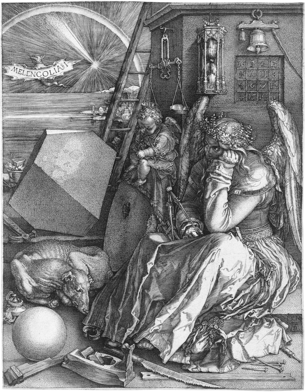 Albrecht Dürer. Melancholia I. 1514. Kupferstich