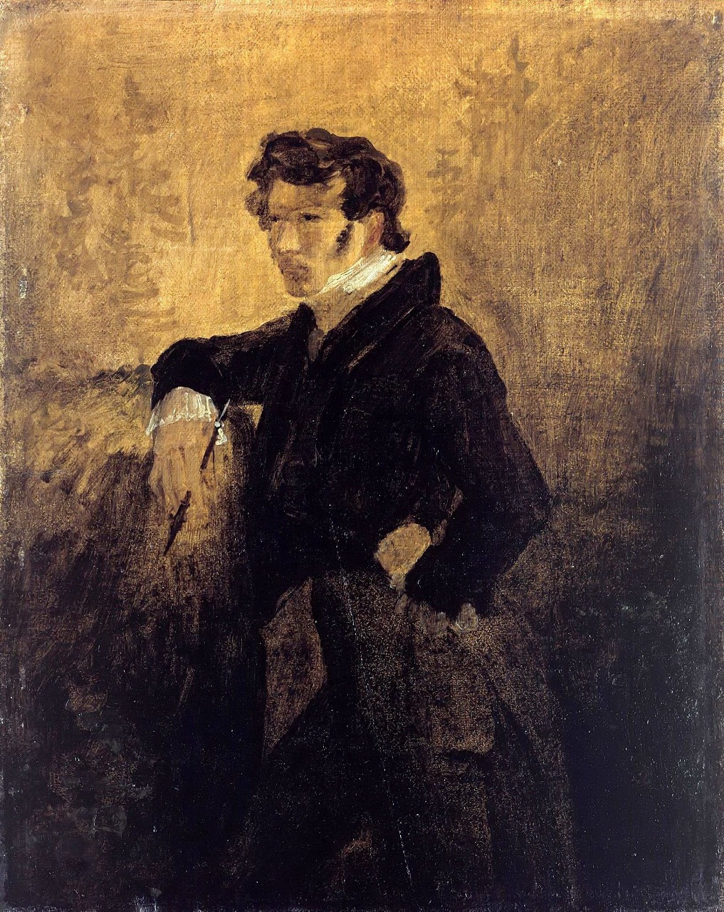 Carl Blechen. Selbstportrait. 1823-25. Öl / Leinwand