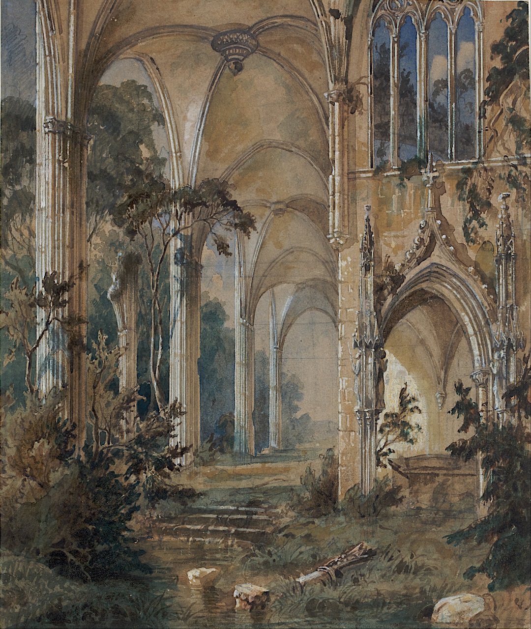 Carl Blechen. Gotische Ruine. 1829-31.