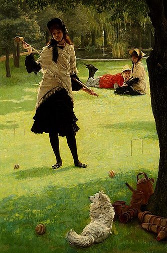 James Tissot. Croquet. 1878. Öl / Leinwand. 90 x 51cm
