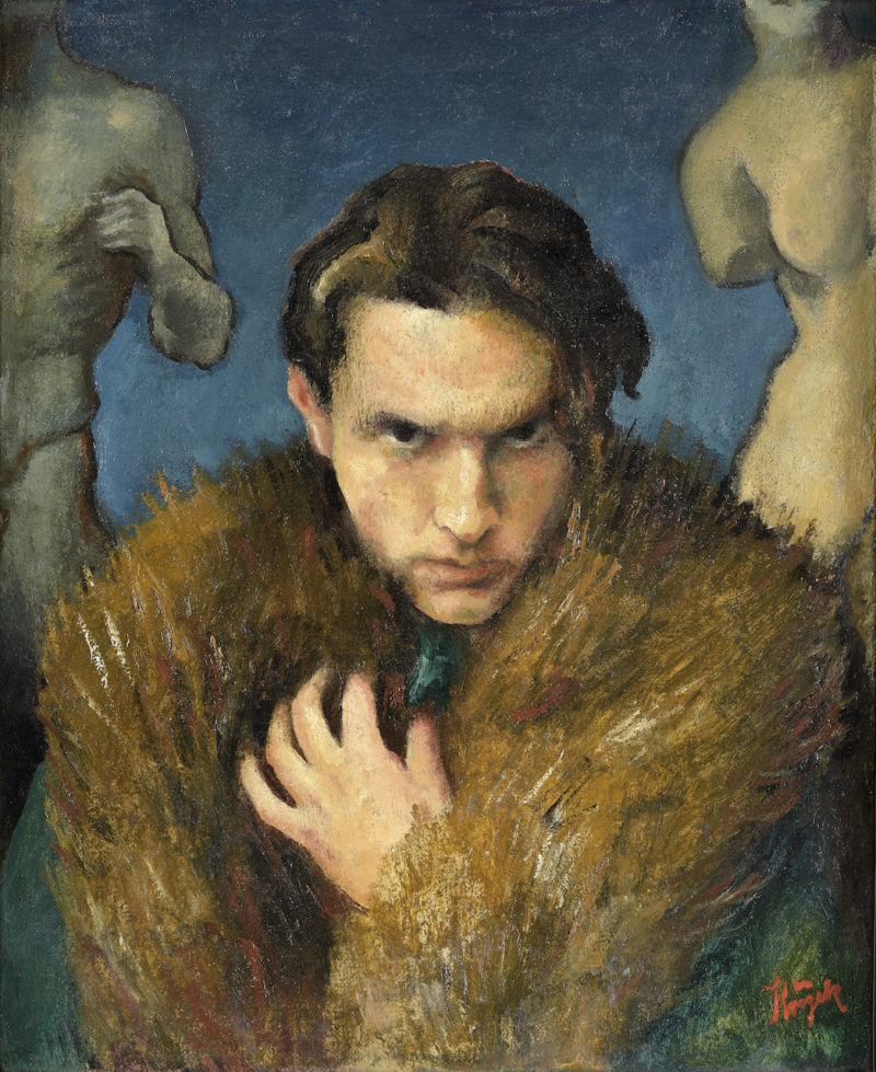 Johann Krizek. Portrait Otto von Rofeld. 1931. ÖL / Leinwand. 55,5 x 45,5 cm