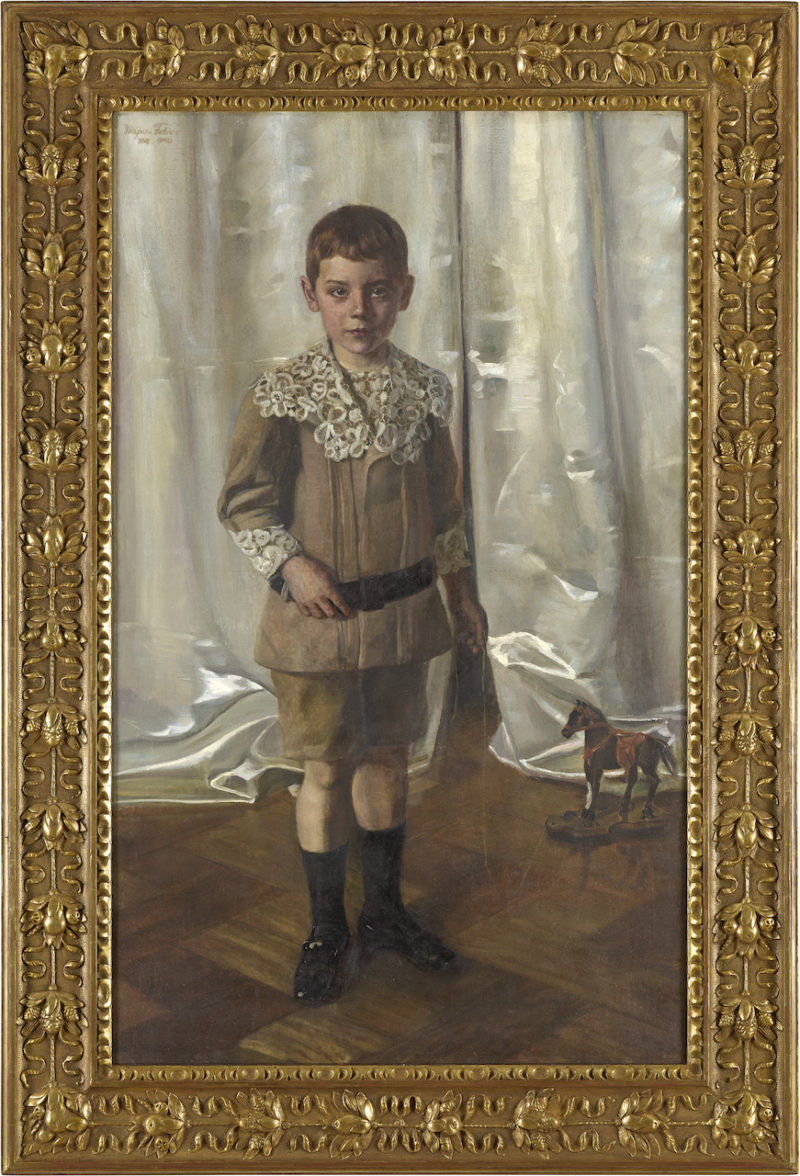 Felix Mayer-Felice. Ludwig Hohe im Alter von 6 Jahren. 1908. Öl / Leinwand. 138 x 84cm