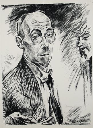 Heinrich Nauen. Selbstportrait. 1919