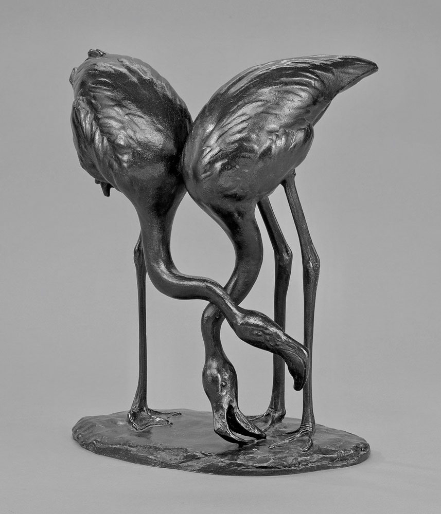 Josef Pallenberg. Flamingos. vor 1946. Bronze