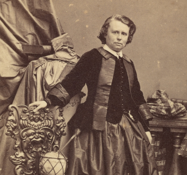 André Adolphe Eugène Disdéri. Rosa Bonheur. 1861-64. Aluminiumpapierabzug auf Karton