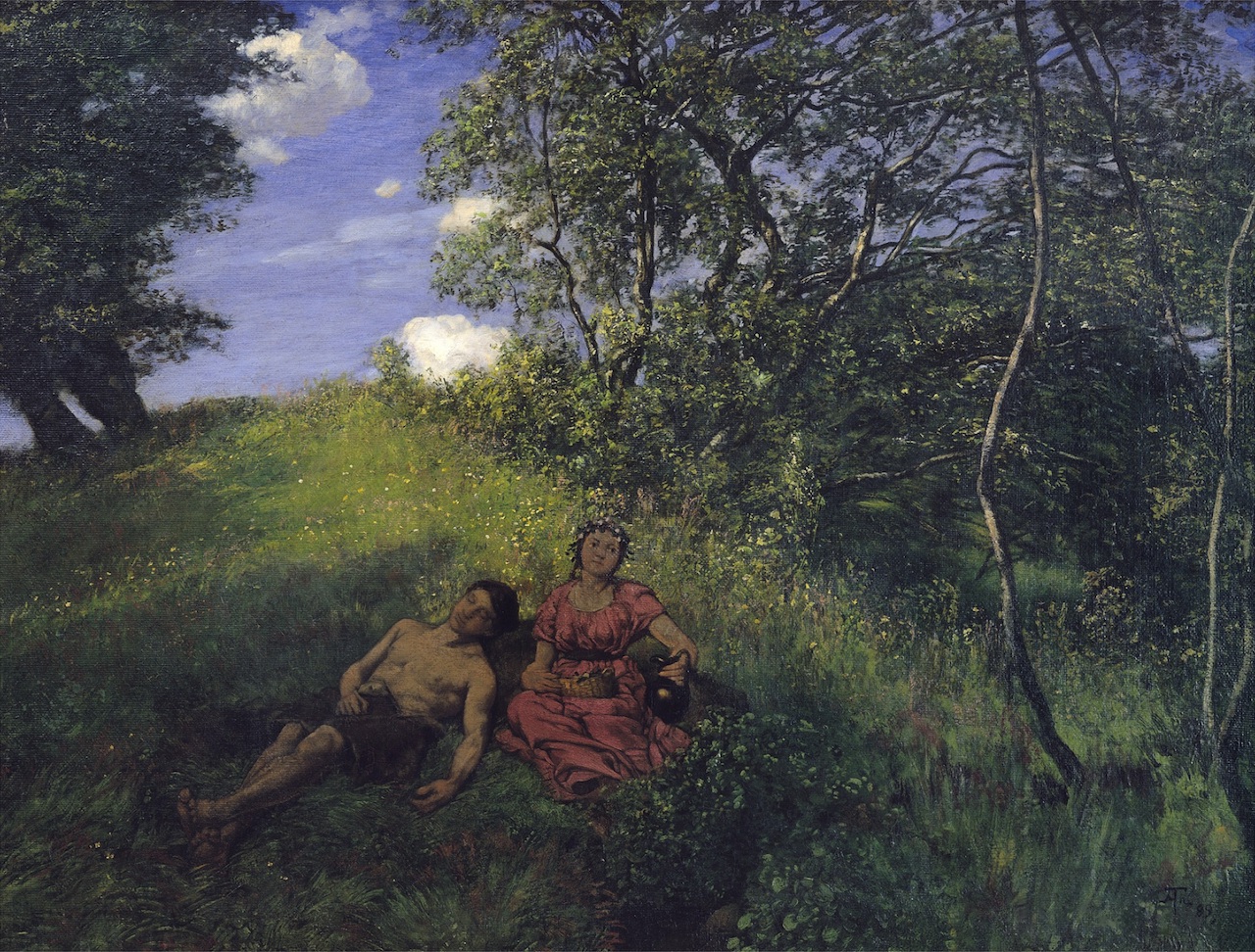 Hans Thoma. Mittagsruhe. 1889. Öl / Leinwand. 88 x 117cm