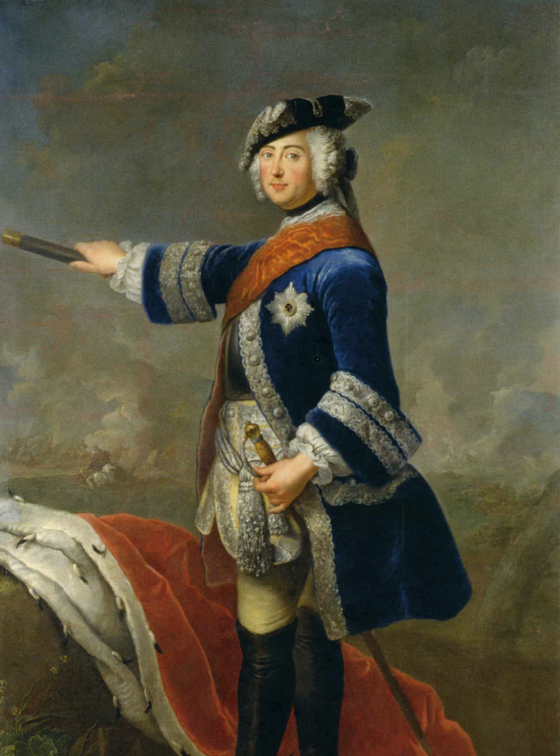 Antoine Pesne. Friedrich II. 1746. Öl / Leinwand. 220 x 139cm