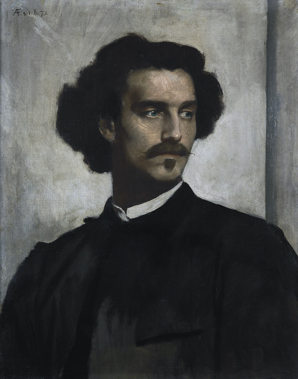 Anselm Feuerbach. Selbstportrait. 1873. Öl / Leinwand. 62 x 50cm