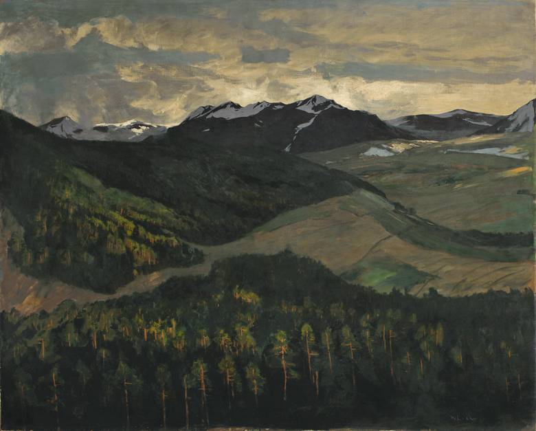 Walter Leistikow. Norwegisches Hochgebirge. 1902. Öl / Leinwand. 126 x 156cm
