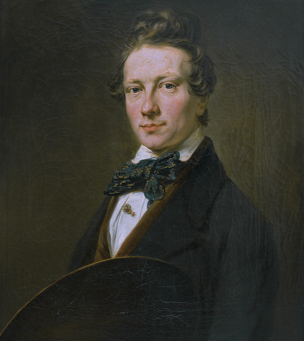 Nicolas Pienemann. Portrait von Cornelis Springer. um 1849. Öl / Leinwand. 69 x 58cm