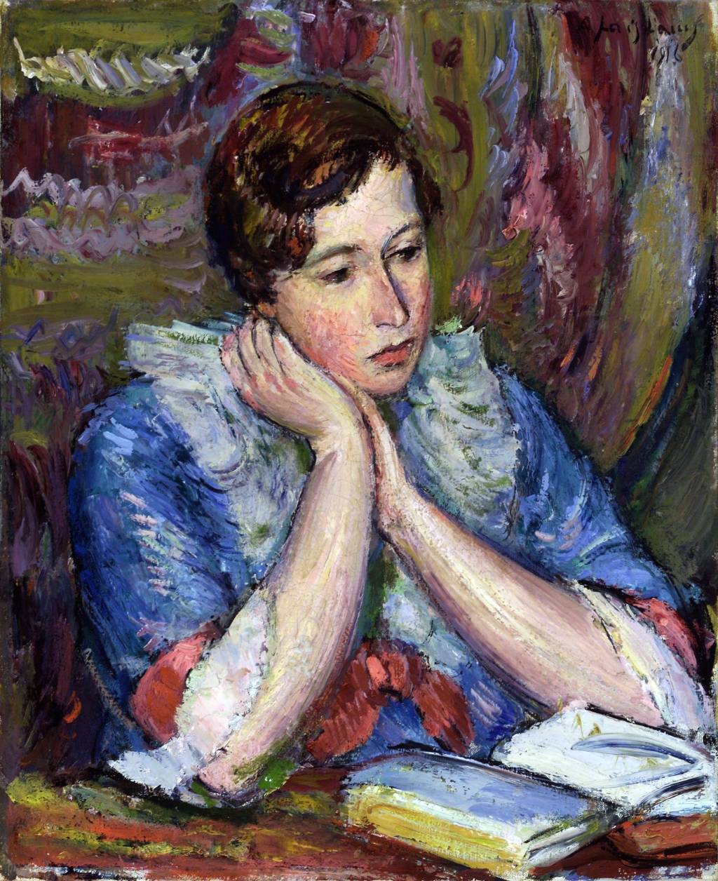 Anton Faistauer. Lesende Frau. um 1910