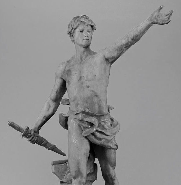 Eugène Marioton. Le devoir civique. 1899. Bronze. H:98cm