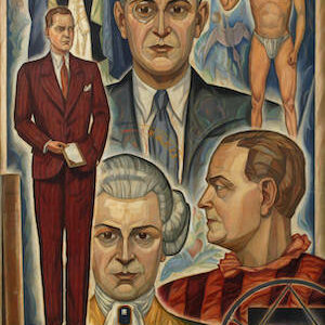 Eduard Koelwel. Paul Kronegg. 1931. Öl / Hartfaserplatte. 98,5 x 69cm