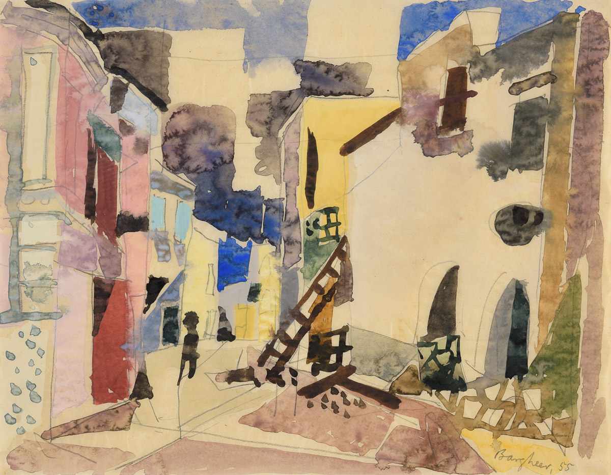 Eduard Bargheer. Ischia. 1955. Aquarell. 21,5 x 27,5cm