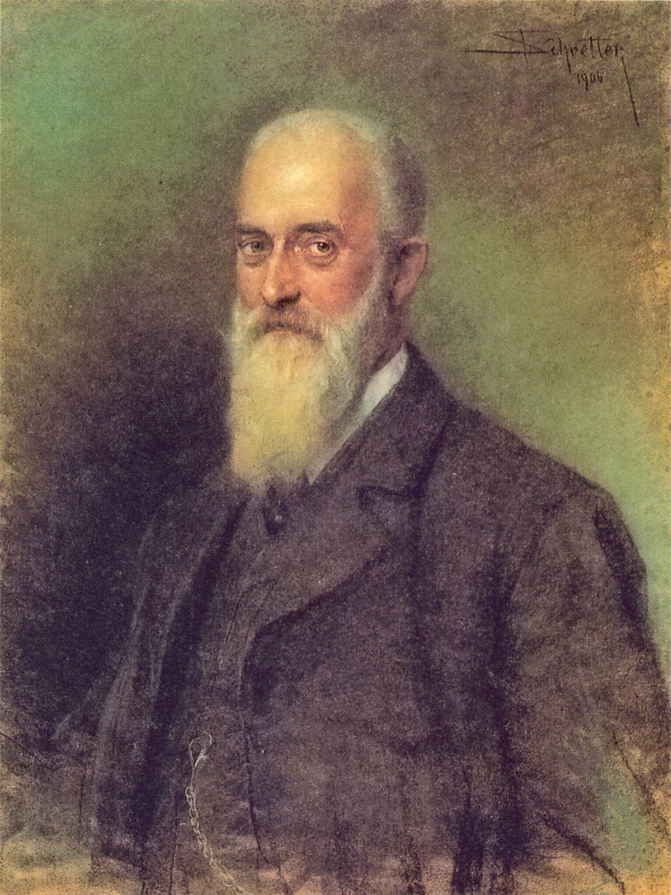 Josef Schretter. Portrait von Carl Malchin. 1906