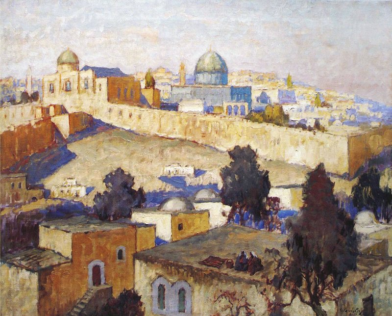Konstantin Gorbatov. Jerusalem. 1935. Öl / Leinwand.