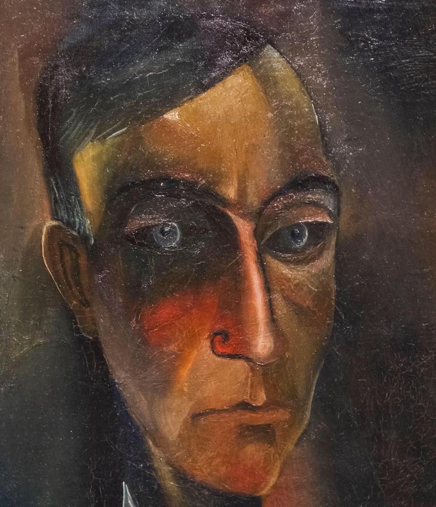 Carlo Mense. Selbstportrait. 1918. Öl / Leinwand. 45 x 34cm