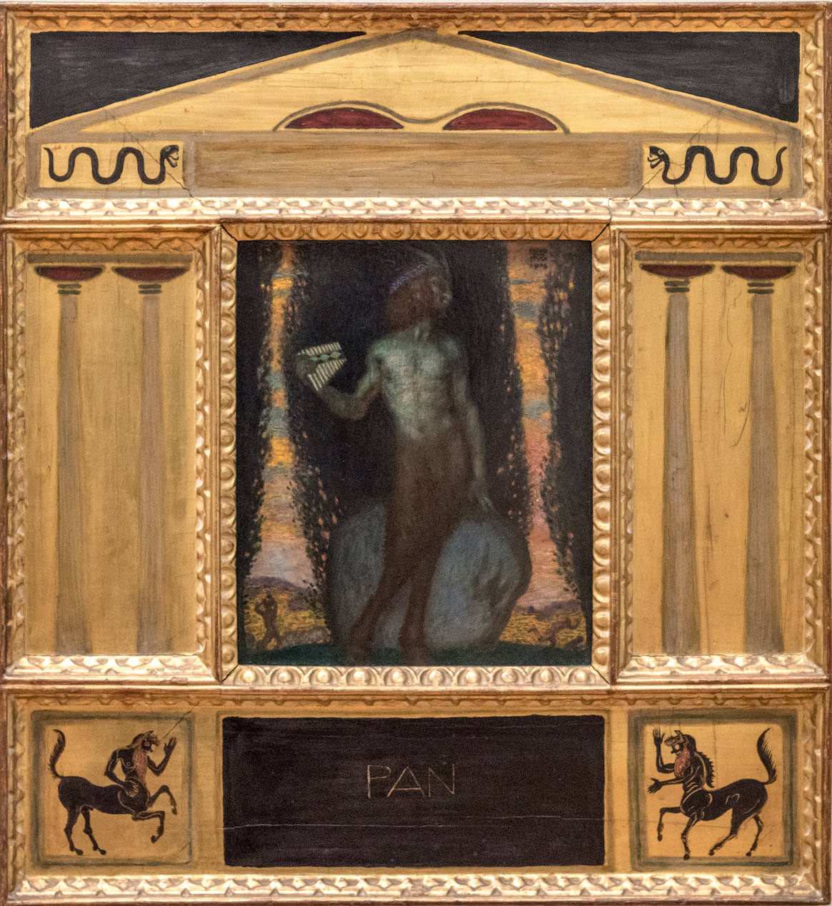 Franz von Stuck. Pan. 1908. By Tilman2007 - Own work, CC BY-SA 4.0, https://commons.wikimedia.org/w/index.php?curid=51993656