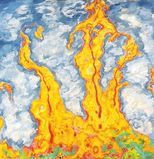 Walter Ophey. Herbstrausch. 1912. Öl / Leinwand. 160 x 160cm