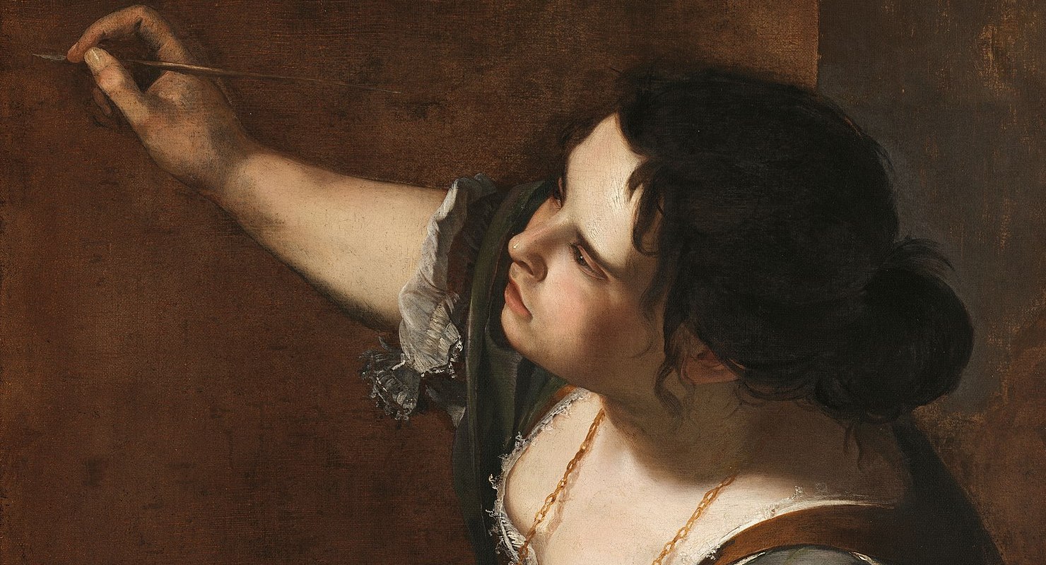 Artemisia Gentelleschi. Selbstporträt als Allegorie der Malerei. 1638. Öl / Leinwand. 98 x 75cm