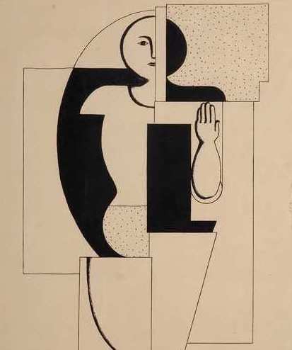 Willi Baumeister. Apoll II. 1922. Lithografie. 50 x 32,5cm