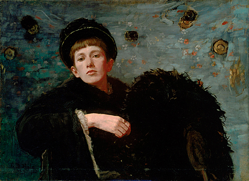 Ellen Day Hale. Selbstporträt. 1885. Öl / Leinwand. 72 x 99cm