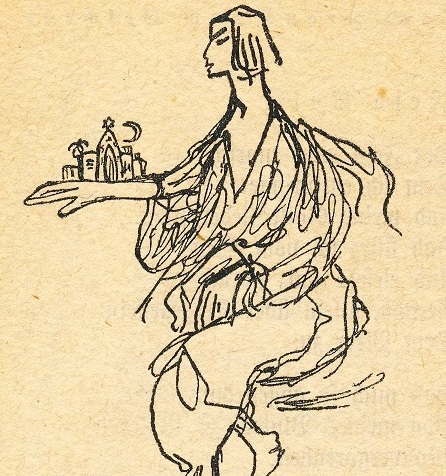 Else Lasker-Schüler. Umschlagillustration Hebräische Balladen. 1913