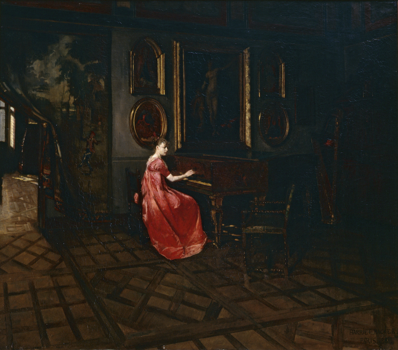 Harriet Backer. Andante. 1881. Öl / Leinwand. 70 x 81cm