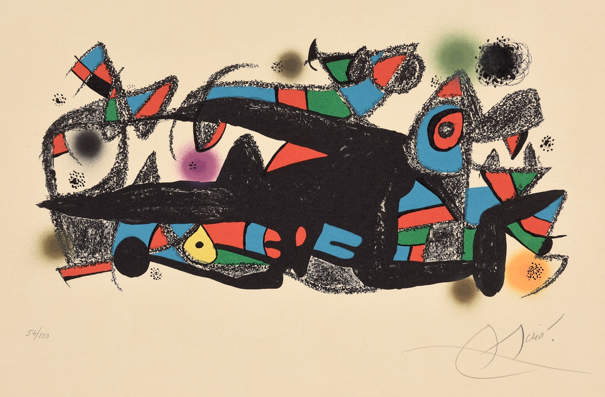Joan Miró. Fotoscop Danes. 1974 Farblithografie. 35 x 52cm
