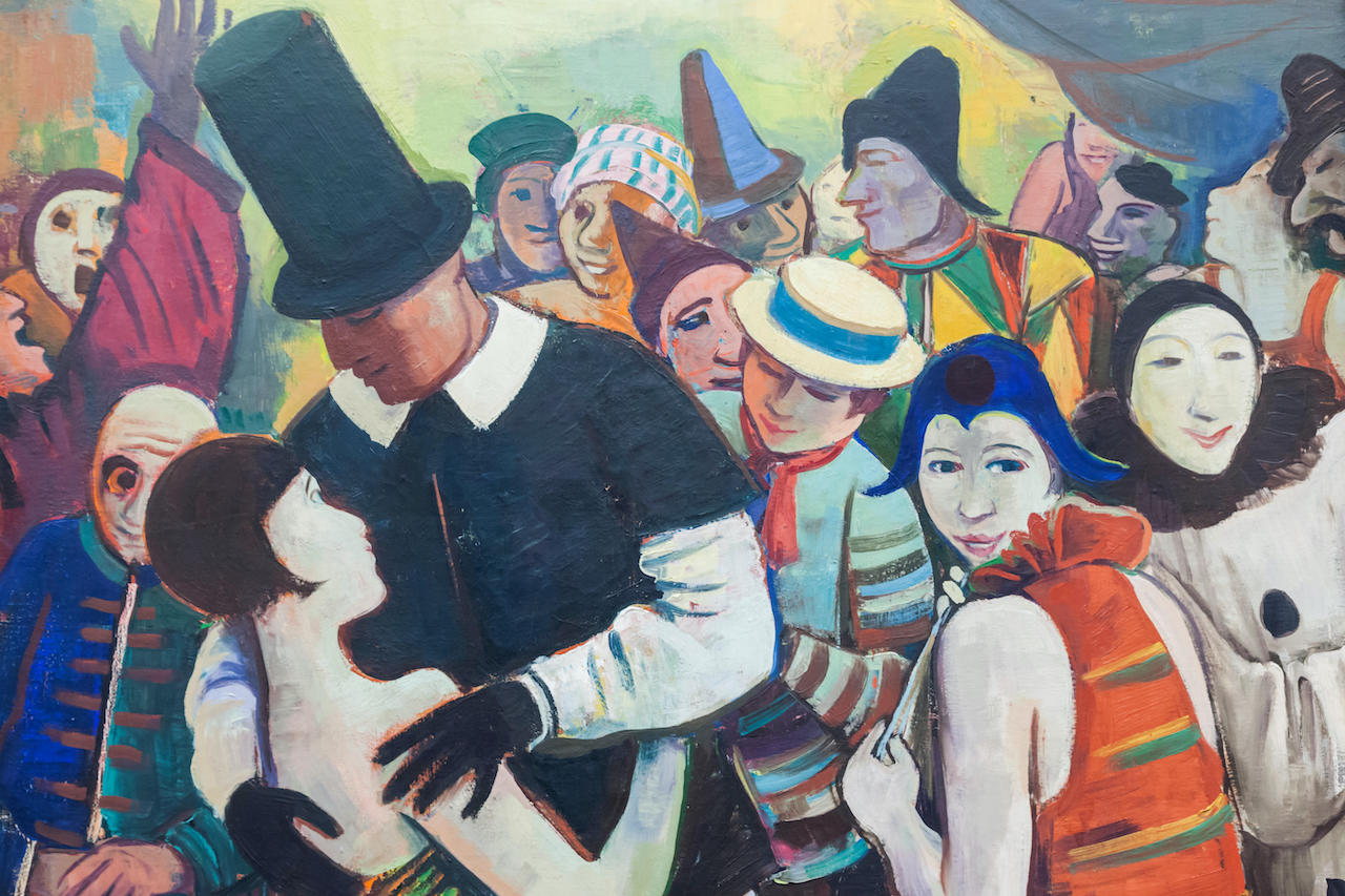 Karl Hofer. Großer Karneval. 1928. Öl / Leinwand. 102,5 x 130,5cm