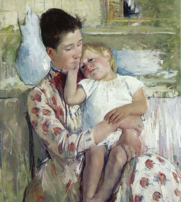 Mary Cassatt. Mutter mit Kind. 1890. Öl / Leinwand. 90 x 64cm