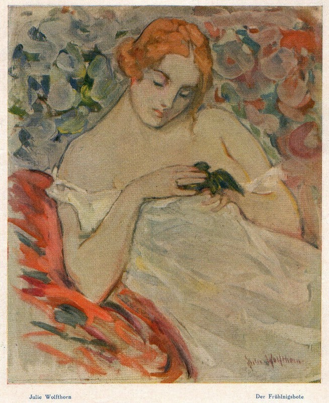 Julie Wolfthorn. Der Frühlingsbote. Aus der Zeitschrift 'Der Junggeselle', Nr. 22, 1924