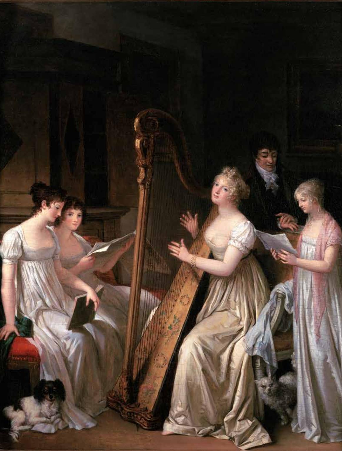 Marguerite Gérard. Das Konzert. 1797. Öl / Holz. 40 x 32cm