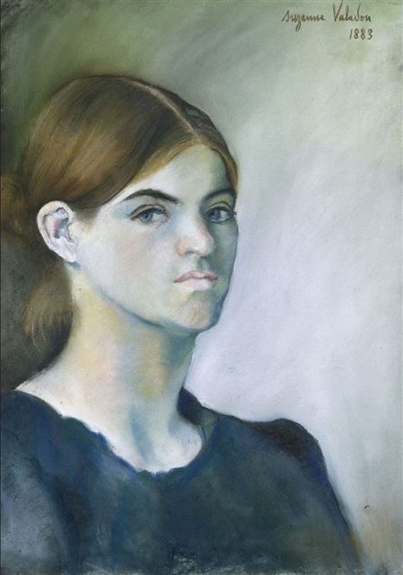 Suzanne Valadon. Selbstporträt. 1883. Kohle/Pastell/papier. 43 x 30cm