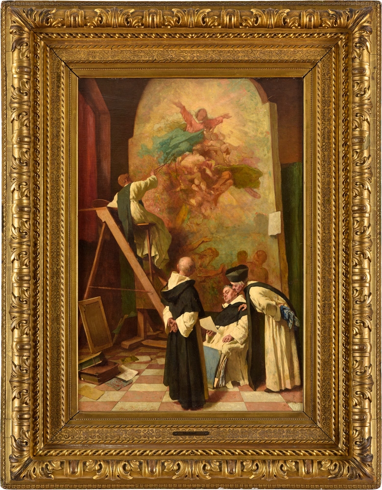 Max Michael. Der Altarbildmaler. Öl / Leinwand. 84 x 57cm