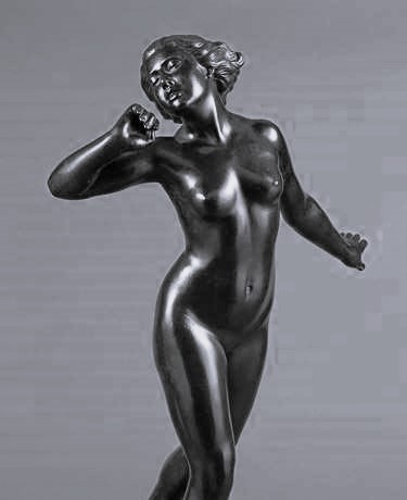 Rudolf Kaesbach. Schreitender Frauenakt. Bronze. H=94cm