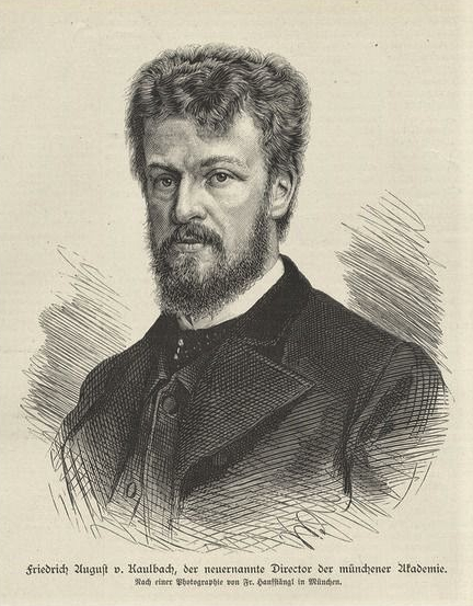 Friedrich August von Kaulbach, 1886. Holzstich