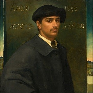 Ottilie Wilhelmine Roederstein. Männerporträt. 1898. Öl/Platte. 90 x 69cm