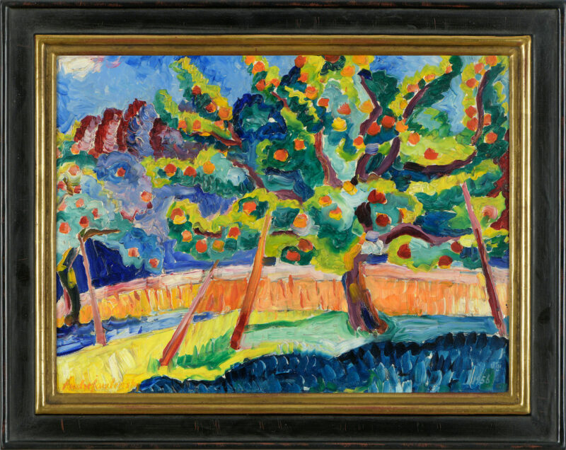 Andreas Jawlensky. Der Apfelbaum. 1956. Öl / Platte. 30 x 40cm