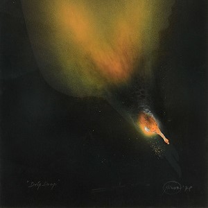 Otto Piene. Drip-Drop. 1978. Feuer Gouache. 100 x 70cm.