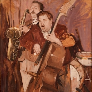 Leon Zeytline. The Jazz Musicians. Öl / Leinwand. 100 x 72cm