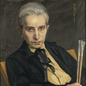 Ottilie W. Roederstein. Porträt der Malerin Hildegard Lehnert (1857-1943). 1931. Tempera / Leinwand. 61 x 46cm