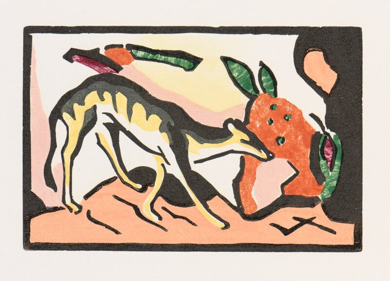 Franz Marc. Holzschnitt.1911/12-14. 52,5 x 41cm
